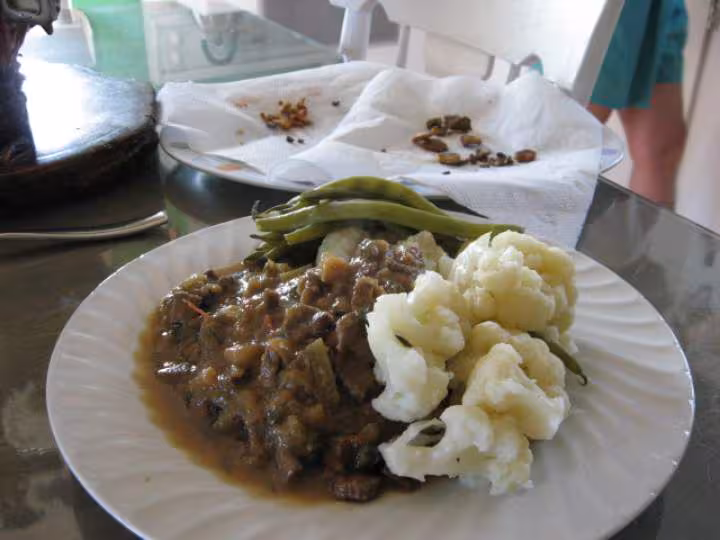 Steak de boeuf en cubes
