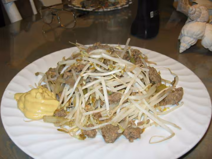 Steak hache feve germe
