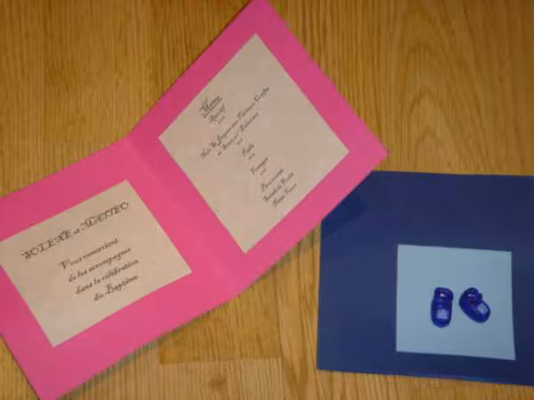 Menu de bapteme