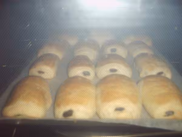 2 petits pains brioches fin de cuisson