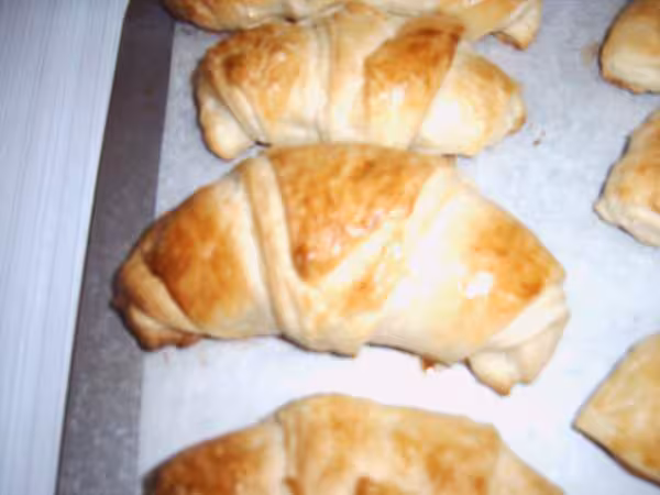 Gros plan de croissant