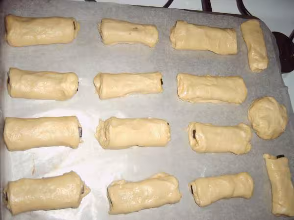 Petits pains brioches avant la levee