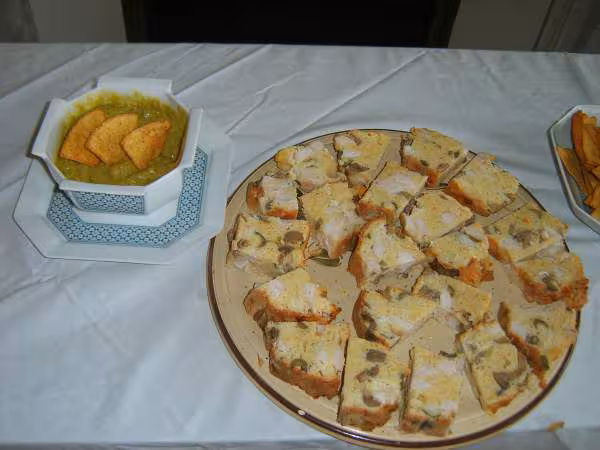 Cake poulet champignon olive