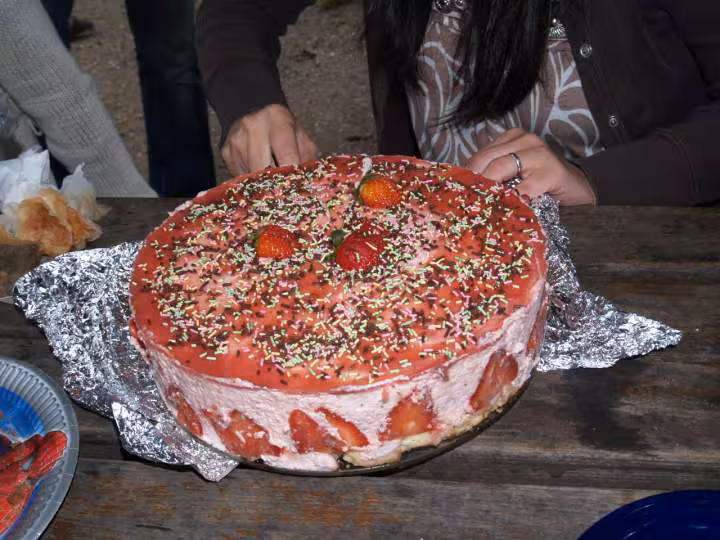 Bavarois fraise facon fraisier