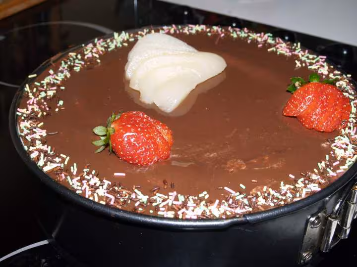 Bavarois poire choco