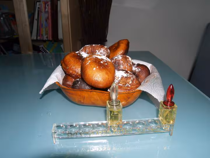 Beignet et hanoukia