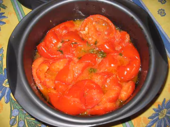Les tomates apres 30 mn