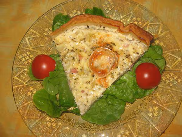 Flamiche aux endives et au chevre
