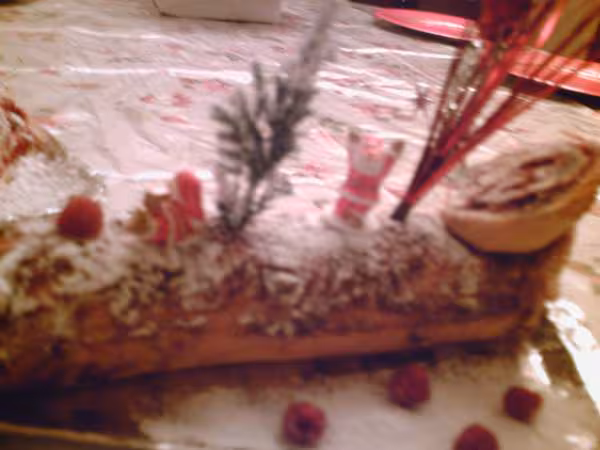 Buche a la framboise et choco