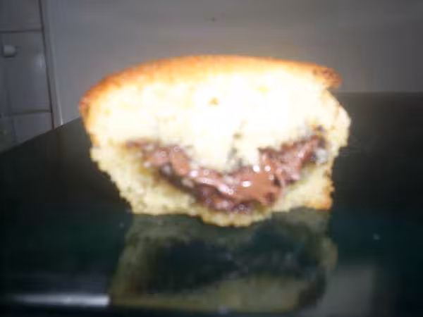 Interieur muffin coeur de nutella