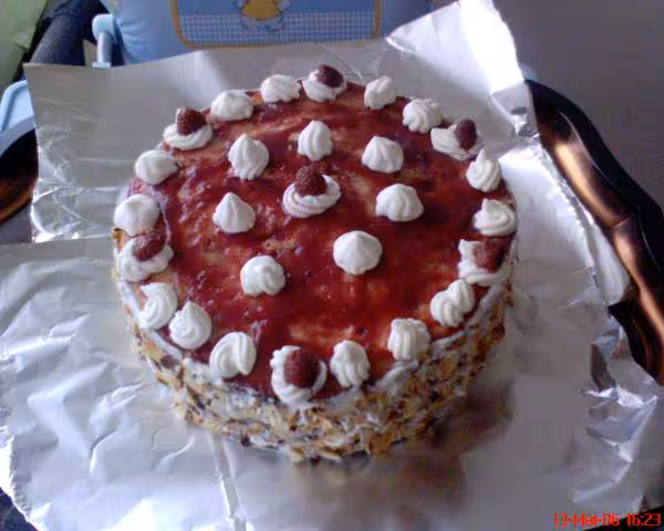 Gateau a la confiture de framboise de chiccamart