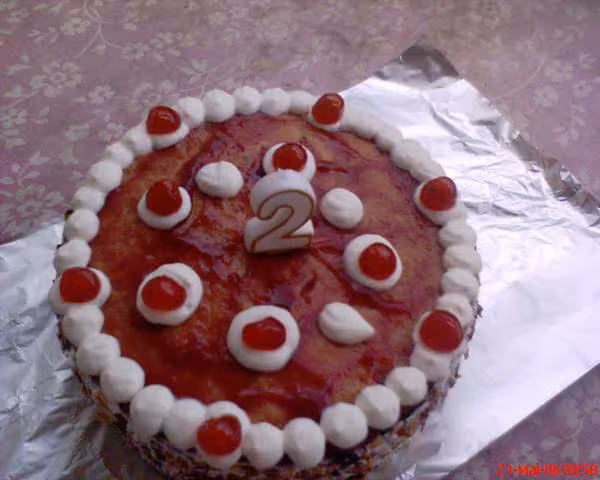 Gateau a la confiture de framboise n 2