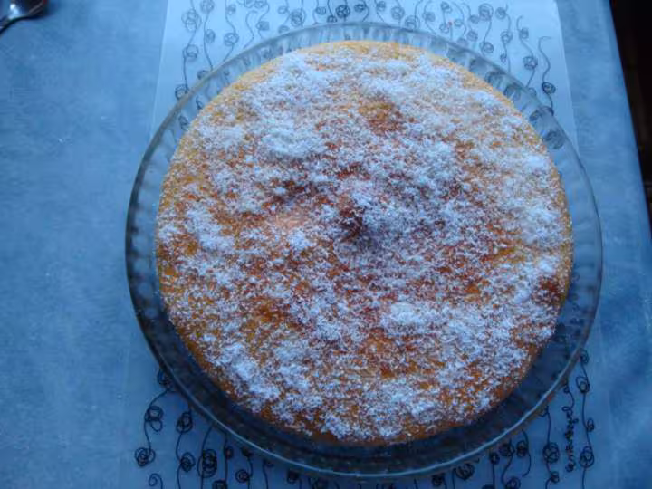 Gateau a l orange et noix de coco