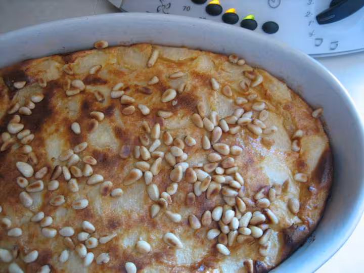 Clafoutis a la poire de kikoun au tm miam miam