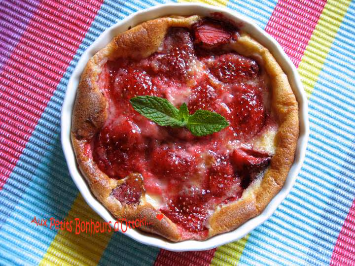 Clafoutis fraise amande au tm