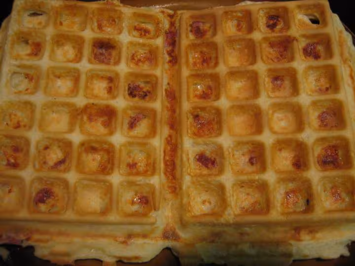 Et voila le resultat de bonnes gaufres jambon fromage tm