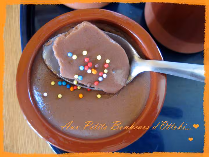 Flans bananou choc a l agar agar au tm