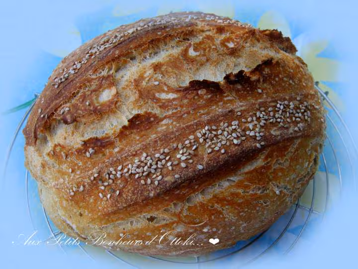 Pain a la semoule au levain