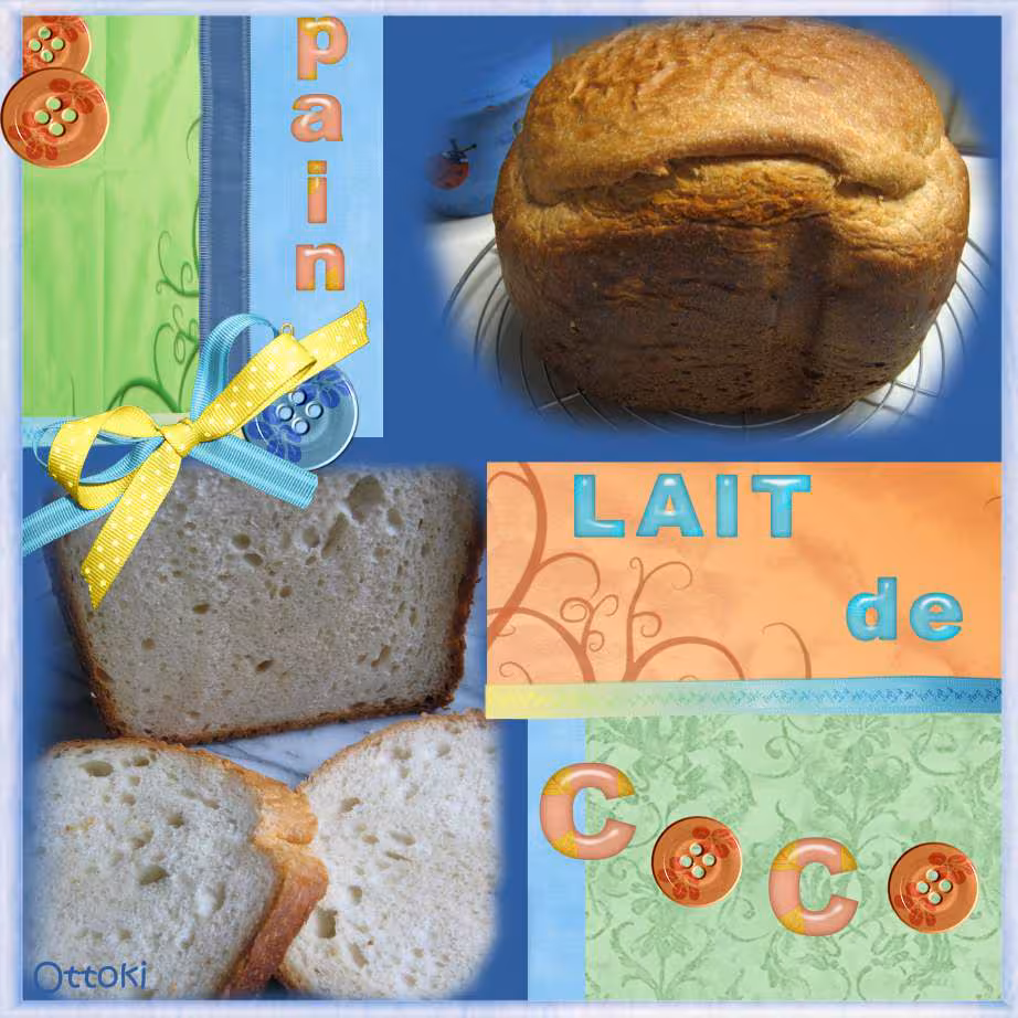 Pain au lait de coco en pana