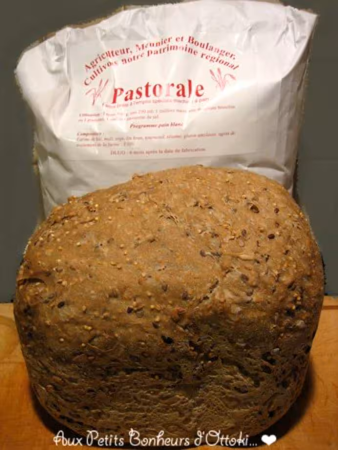 Pain cereales farine pastorale