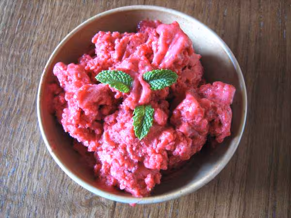 Sorbet a la fraise au thermomix