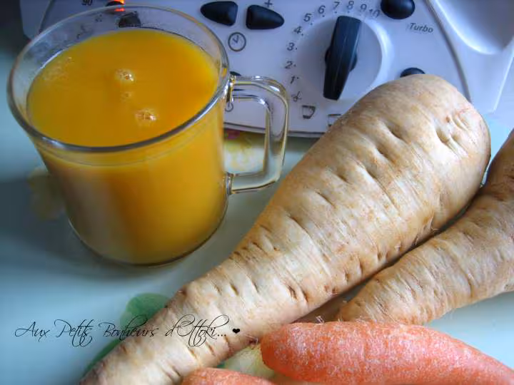 Soupe de panais et carottes a la coriandre au tm