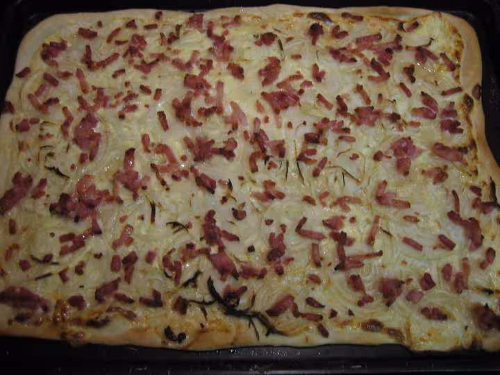 Tarte flambee alsacienne au tm