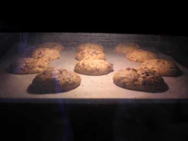 Cookies four fin de cuisson