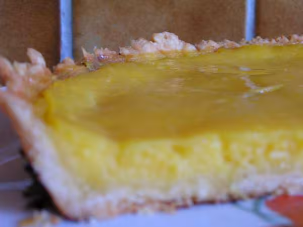 Tranche de la tarte citron