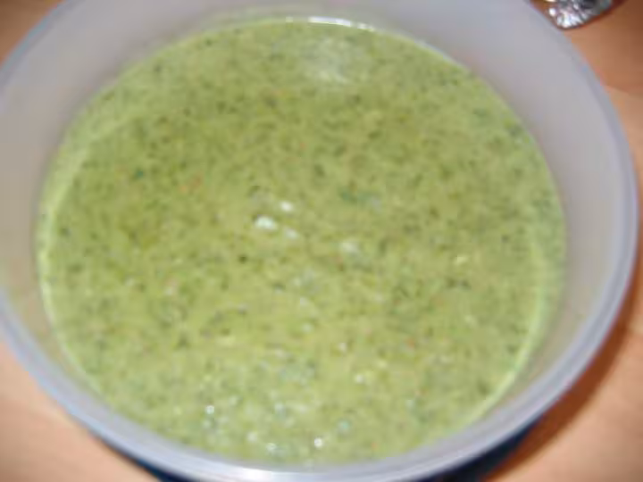 Soupe aux fanes de radis