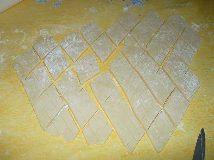 Les merveilles avant cuisson