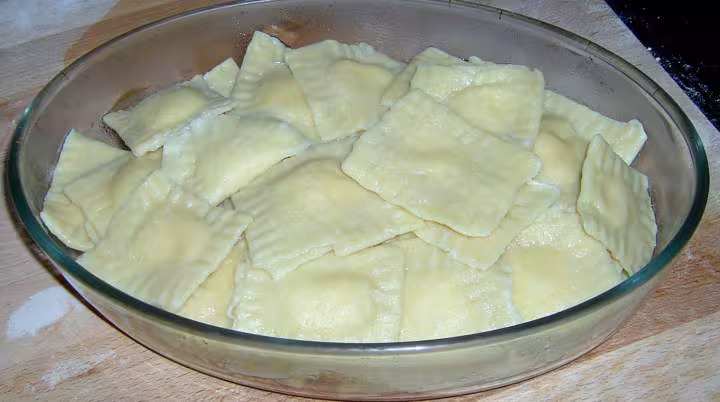 Raviolis cuits