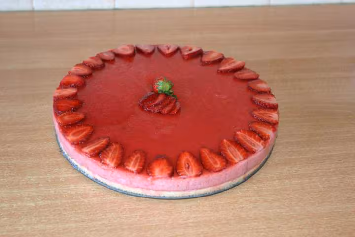 Bavarois aux fraises