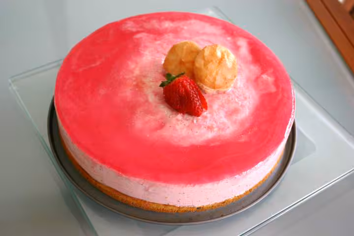 Bavarois charlotte citron