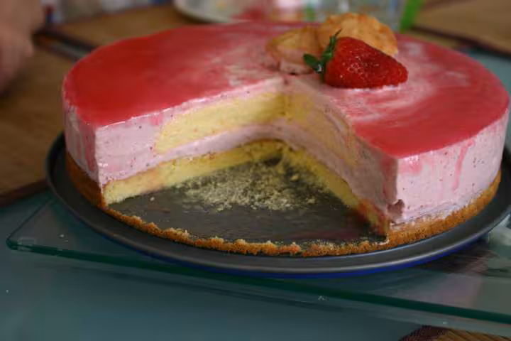 Bavarois fraise citron