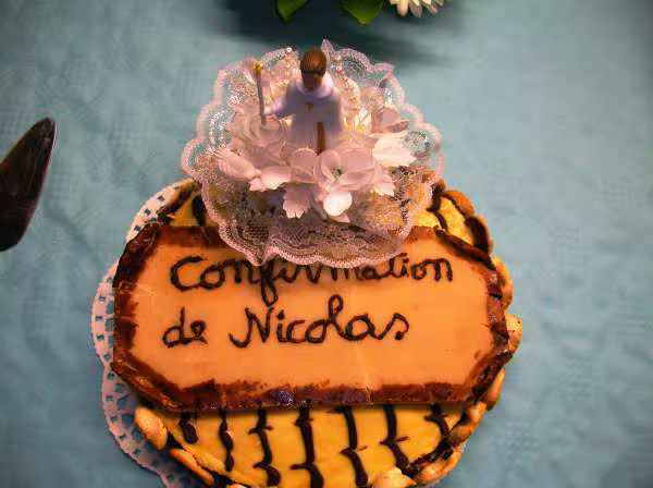 Gateau amande chocolat blanc