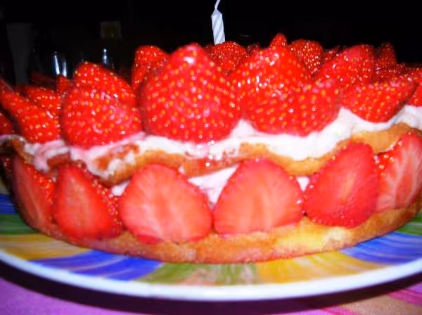 Gateau de l amour version fraise