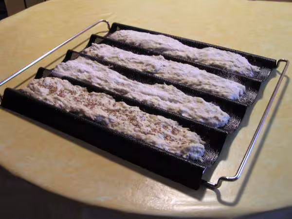 Baguettes sans petrissage avant la levee 12 11 06