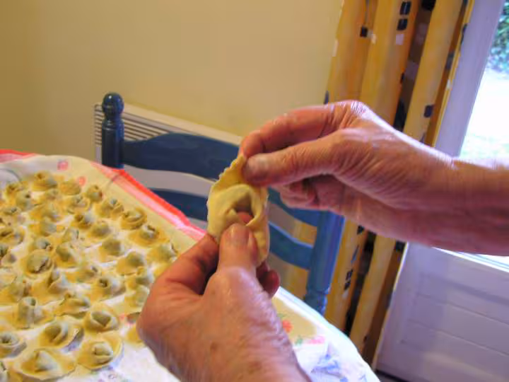 Faconnage des tortellis