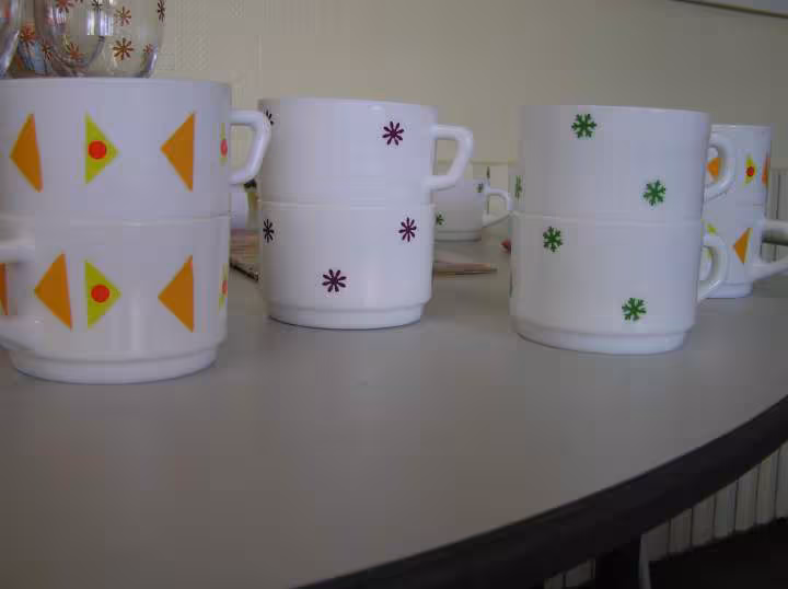 Tasses decorees