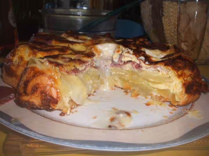 Tatin de p de t au chevre tranche fait par ma fille