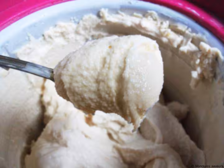 Glace au caramel