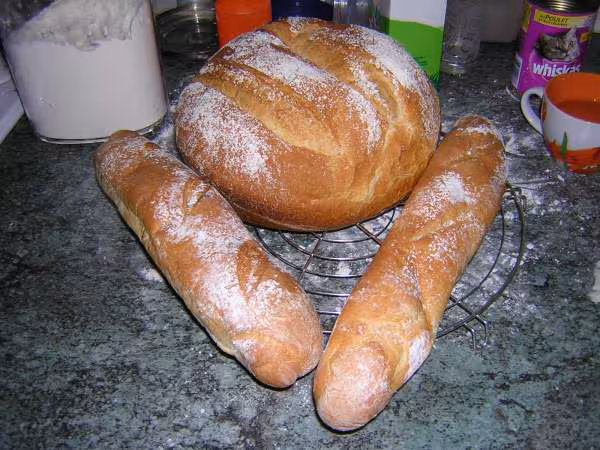Pain cocotte 2 baquettes avec 700g de farine
