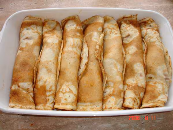 Crepes avant cuisson