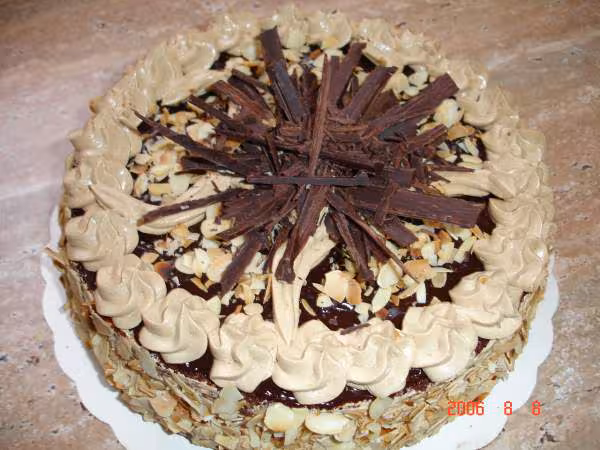 Gateau au chocolat fourre moka
