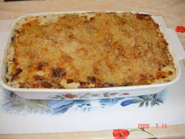 Gratin de p de terre et courgettes