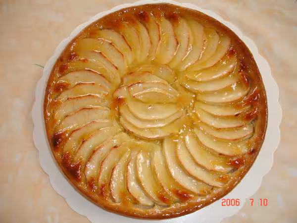 Tarte aux pommes et franchipanne