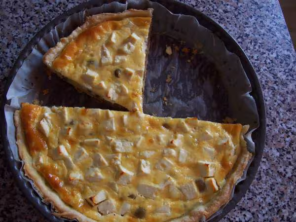 Quiche a la feta et aux olives 2