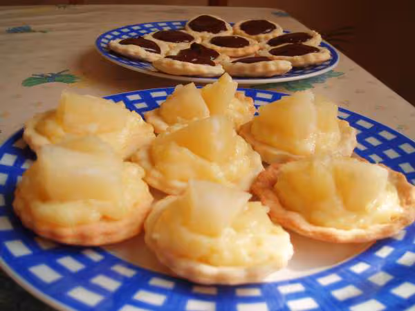 Mini tartelettes ananas et chocolat