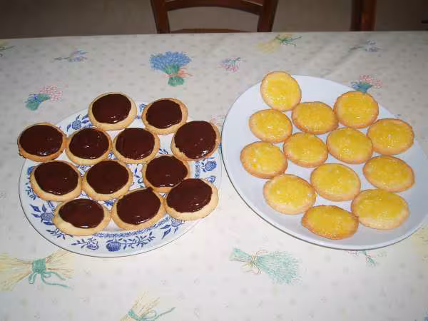 Mini tartelettes citron et chocolat